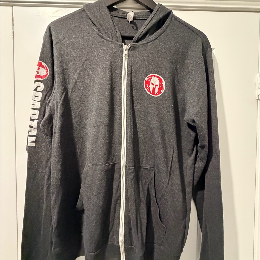 Dark Gray Men's Zip-Up Hoodie